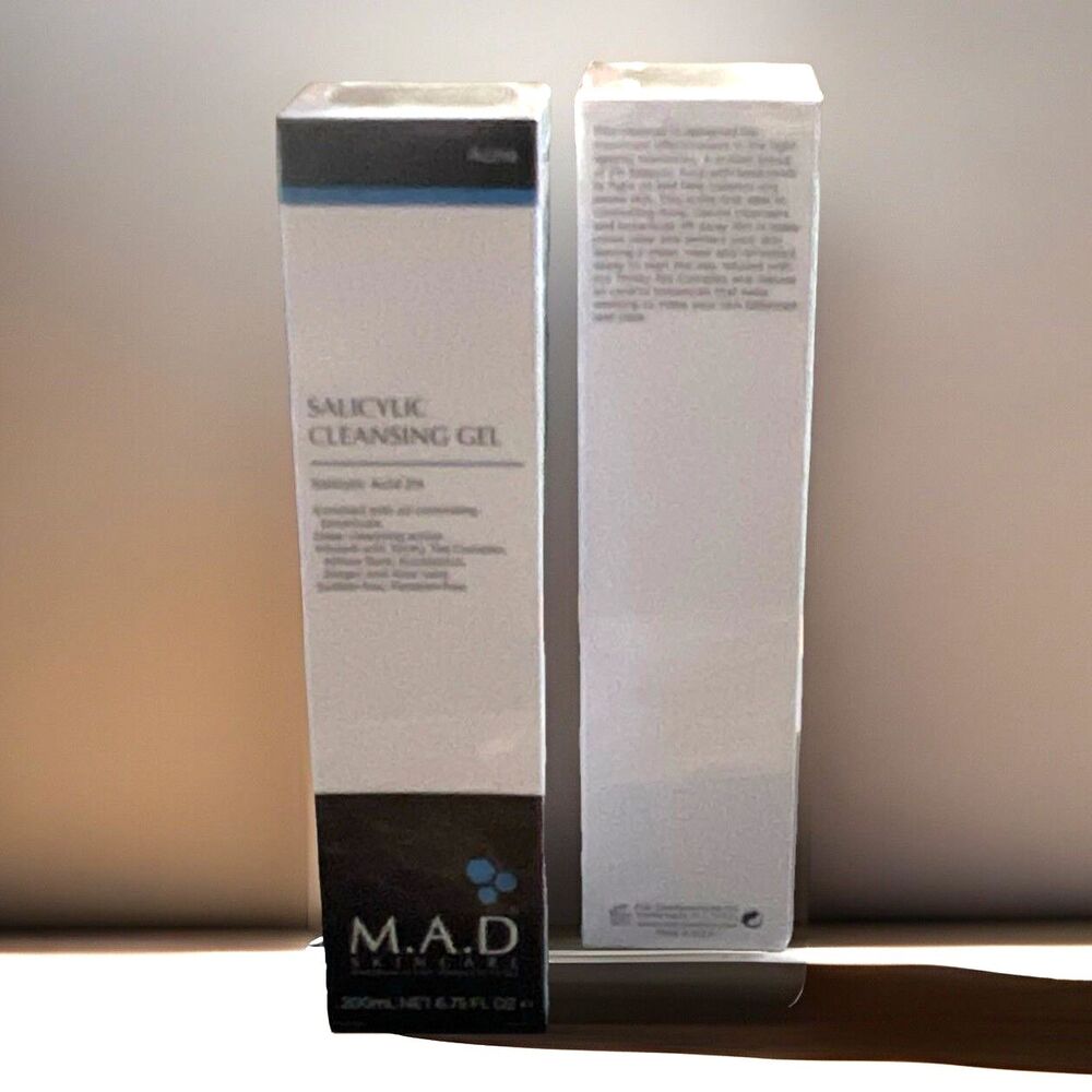 M.A.D Mad Skincare Salicylic Acid Cleansing Gel Aloe Willow Bark 6.75 oz BB2028